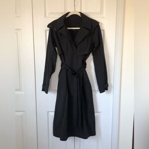 lululemon athletica Black Belted Rain Trench Coat